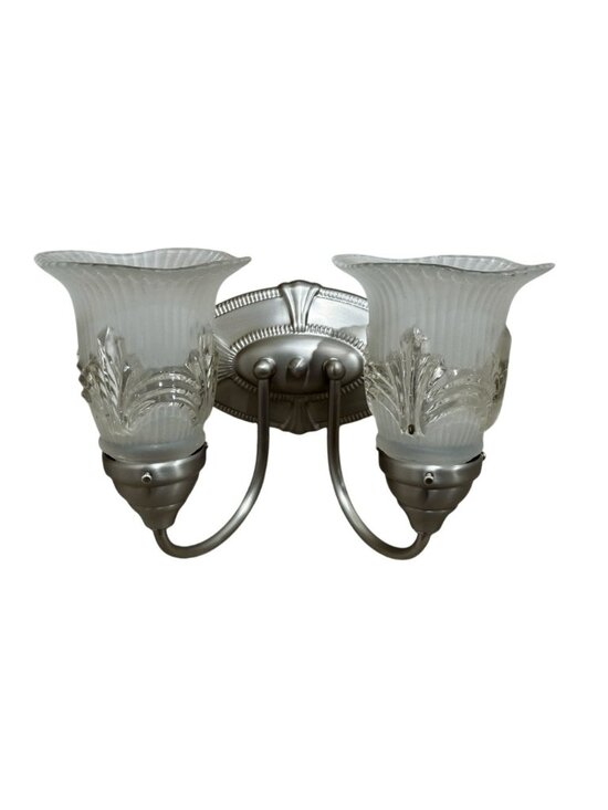 Vintage Other - Vintage Pasquale Miranda Feiss Neoclassical Style Wired 2 Arm Wall Sconce